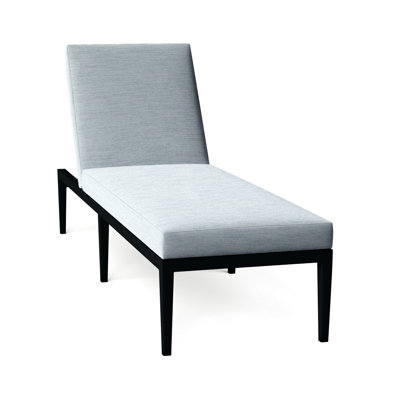 Chaise longue d'extérieur en aluminium forgé Elegante