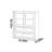 Modern simple solid wood bookcase