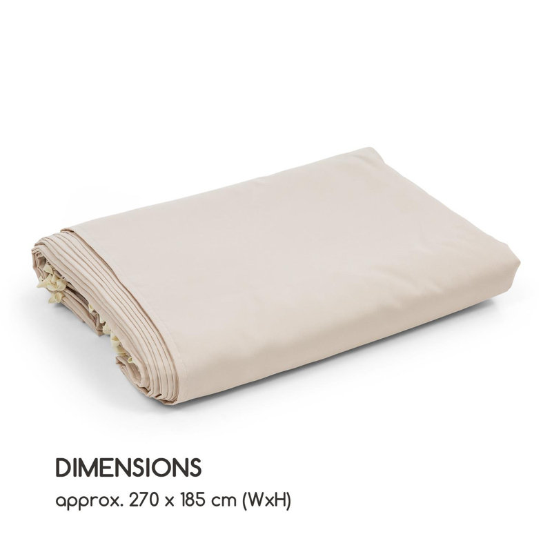 Pantheon Solid Sky Blumfeldt Fabric Side Wall for Gazebo, Beige