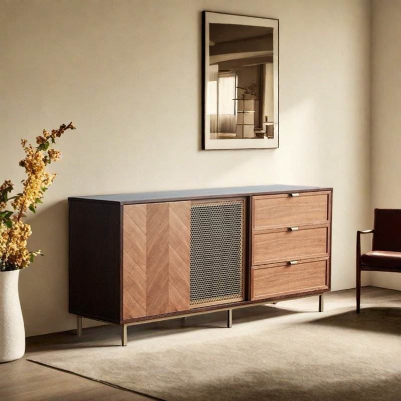 Buffet léger de luxe moderne, 31.5" H x 70.87" W x 17.72" D