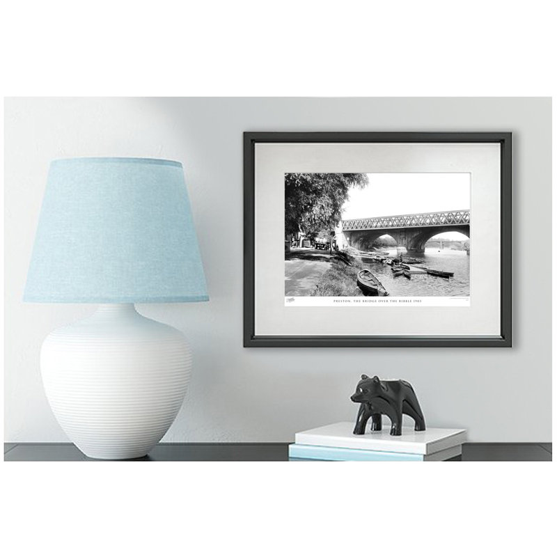 Preston, The Bridge Over The Ribble 1903 - Single Picture Frame Print, 60cm H x 80cm W x 2.3cm D