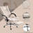 Office Chair with Polyester, Swivel, Lumbar Support, Massage, Adjustable Height, Headrest, Footrest