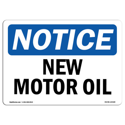 New Motor Oil Sign