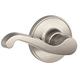 LaSalle Lever Keyed Entry Lock, Satin Nickel, Left, Privacy