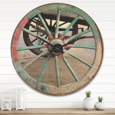 Horloge murale peinte