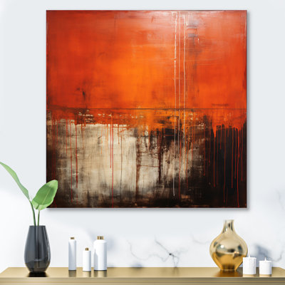 «Lyrical Abstraction Collage II», art mural abstrait en métal