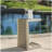 CAPE CORAL ALU C-SHAPED TABLE-1069194302