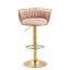 Tabouret de bar pivotant avec dossier Ginko-879315310-882844512