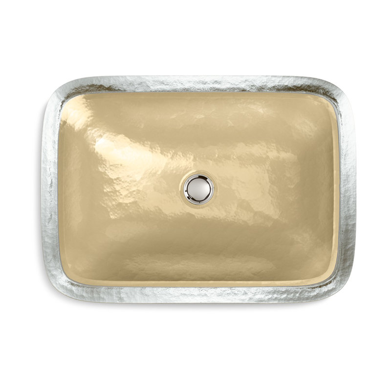 Lavabo de salle de bain rectangulaire en verre Kohler Inia, Artist Editions Artist Editions, Bois de santal opaque