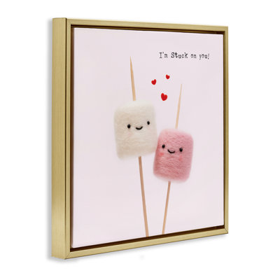 «Cute Stuck On You», art mural encadré par Lemon and Sugar
