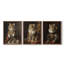 Ensemble de 3 reproductions de giclées encadrées, série royale L III - prêt à être accroché-107300063-107300065