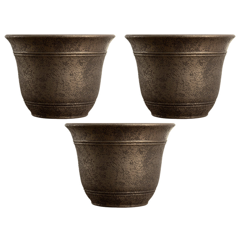 Ceramic Pot Planter, 3, Bronze