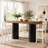 71" Industrial Bar Table with Hexagonal Base