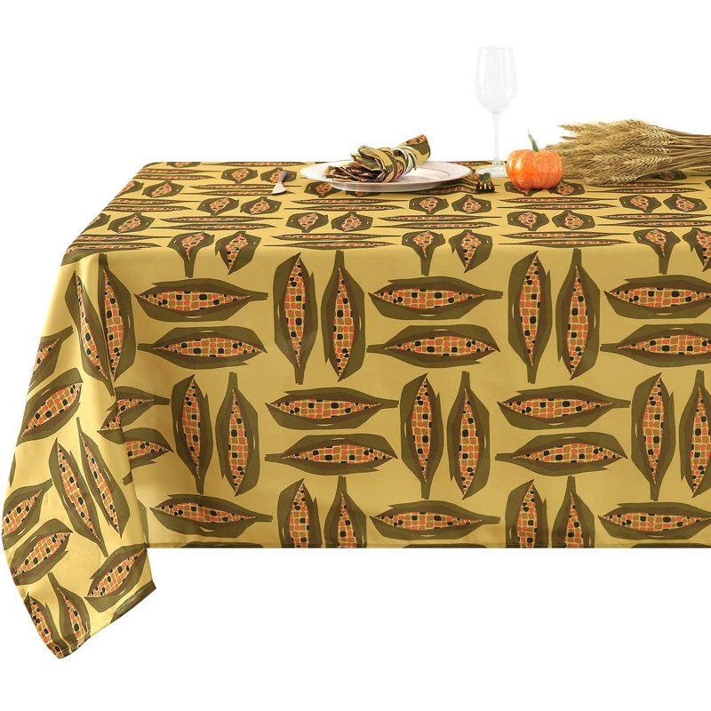 Nappe d’anniversaire à motif imprimé maïs Ulti, 84 po x 60 po
