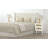 Cisse White Nightstand, Farmhouse Rattan Nightstand Wood Bedside Table with 2 Drawers End Table
