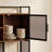 Office Cabinet With Rustic Style And Metal Frame