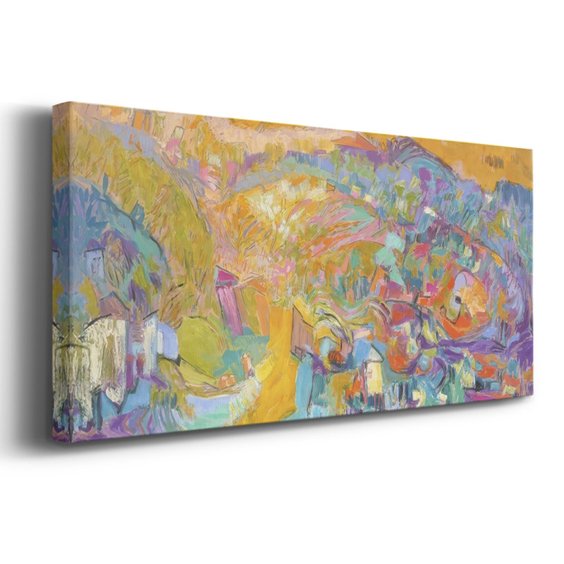 Escapade II- Gallery Wrapped Canvas -Ready to Hang, 20" H x 50" W