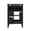 Meuble-lavabo de 24 pouces avec lavabo, armoire avec un tiroir rabattable, deux tiroirs standard et tablette réglable-120900364