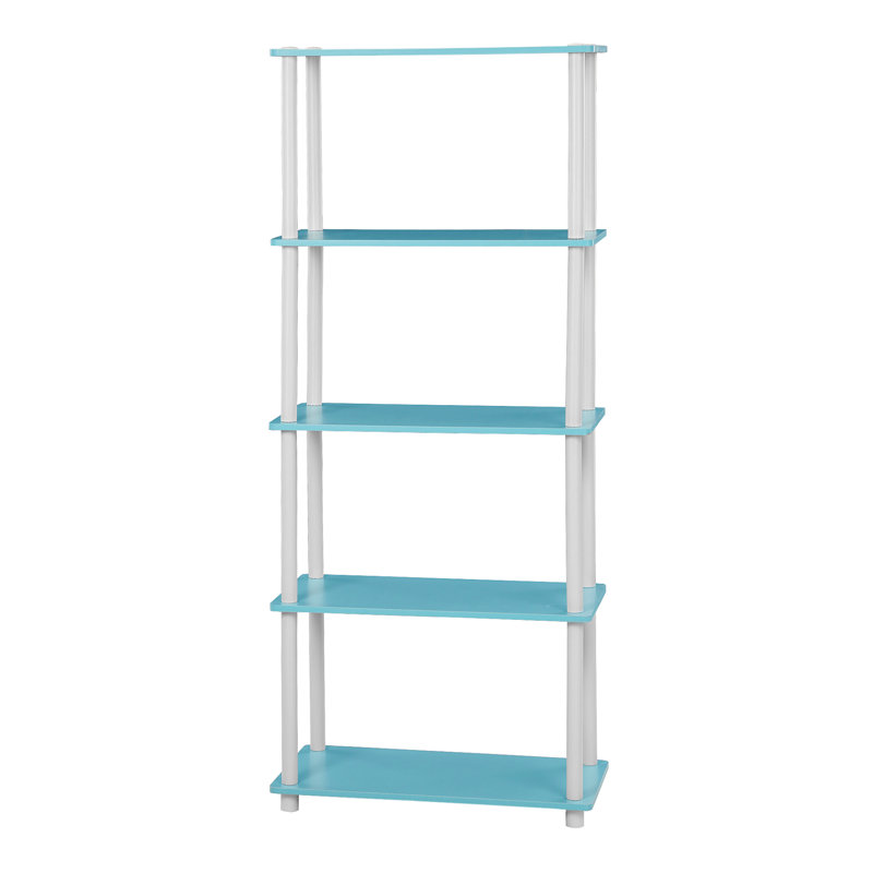 Maxine 59.9cm W Manufactured Wood Shelving Unit, Light Blue/White
