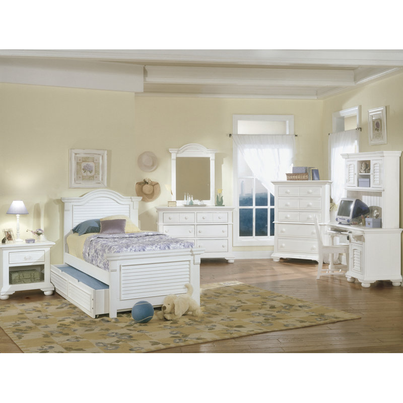 Khoury 27'' W Nightstand, Distressed Eggshell White