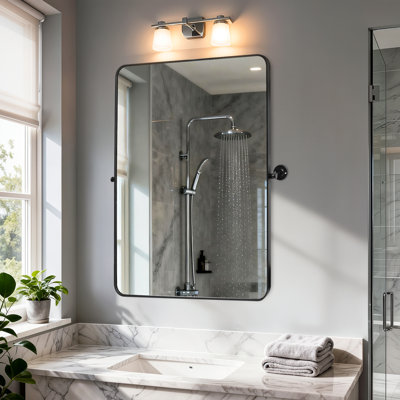Aluminum Frame Pivot Wall Mirror