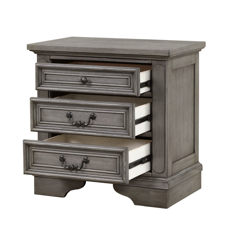 Ensemble de chambre Azoriah, 4 Pcs: Mirror, Bed, Nightstand, Dresser, Très grand