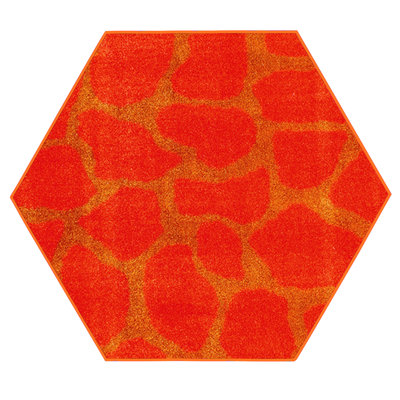 Tapis orange foncé Furnish My Place