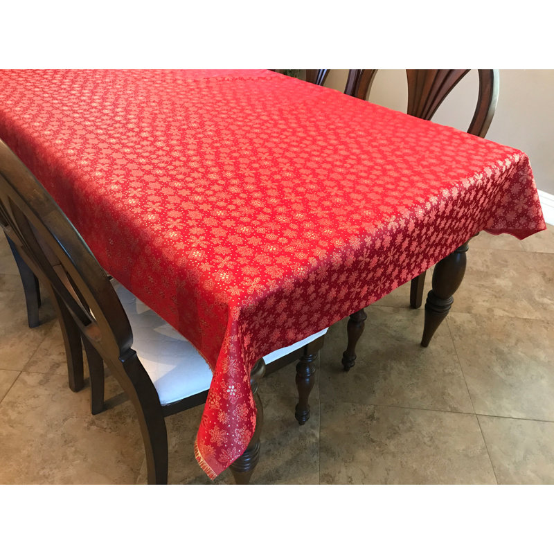 Sartaj Brocade Dining Linens, 36" Square, Red