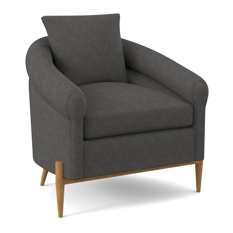 Jaxson Armchair, Amber, Maya Cyan Polyester Blend