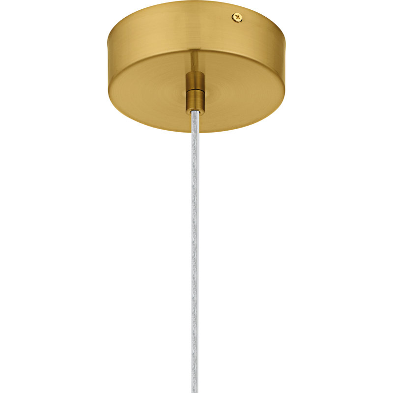 Evgenia Integrated LED Brushed Gold Mini Pendant