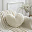 Fluffy Faux Fur Heart Shaped Throw Pillow, Decorative Plush Love Accent Cushion with Insert, Sofa Couch Bedroom Home Decor-129676026-135818084