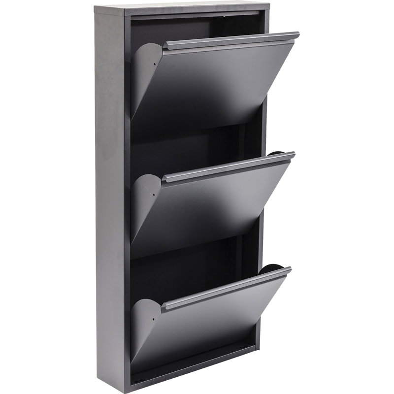 Shoe Container Caruso for 6 Pair of Shoes, Anthracite