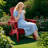 HDPE Folding Adirondack Chair With Cup Holder,Weather-Resistant, Low Maintenance,Supports Up To 400Lbs,Red,4 Pack-1267746570