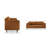 Jeses 81.5" W Mid-Century Modern Sofa-625977032