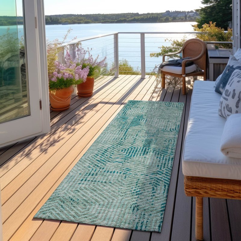 Tapis intérieur / extérieur Maliana, Tapis de couloir 2 pi 3 po x 7 pi 6 po