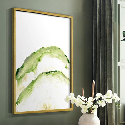 Lichen Halo II Framed Print - Solid Wood