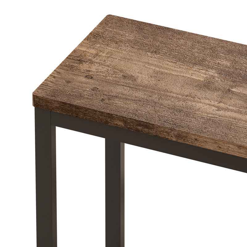 Modern Design Kitchen Dining Table, Pub Table, Long Dining Table Set with 3 Stools, Easy Assembly, Natural, Natural