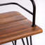 Banc industriel en bois et métal