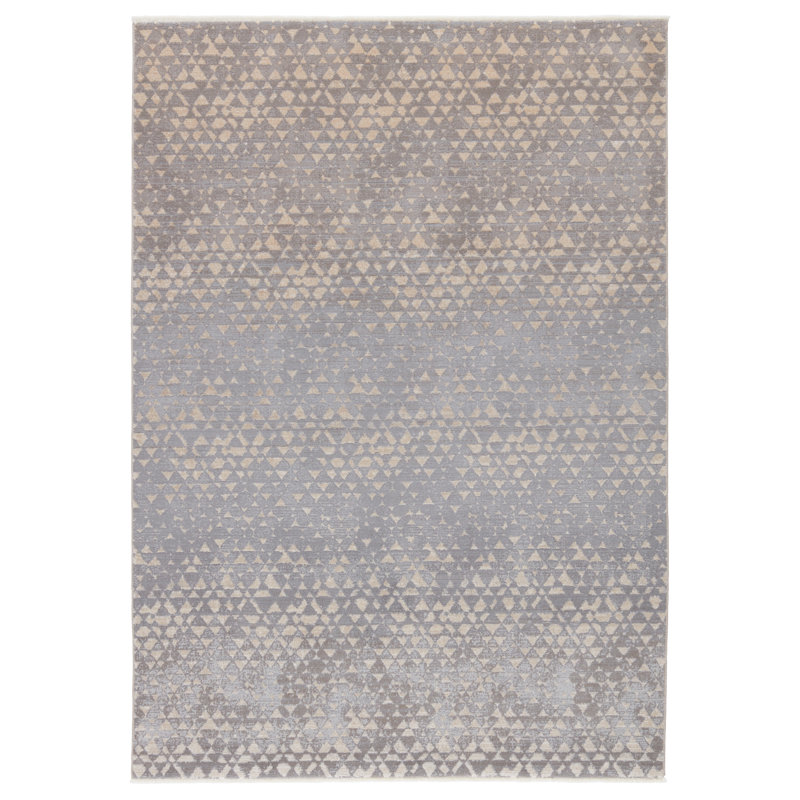 Tapis gris / taupe Land Sea Sky par Kevin O'Brien (9 pi 6 po x 12 pi 6 po), Rectangle 9 pi 6 po x 12 pi 6 po