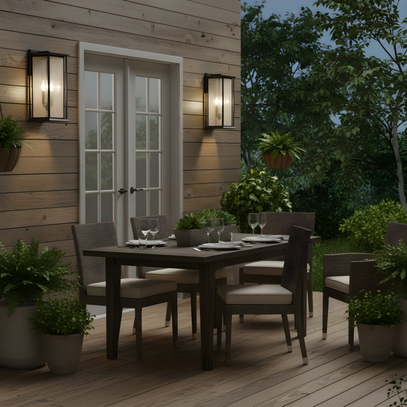 Audley Large Lantern from Generation Lighting , Seeded, Textured Black