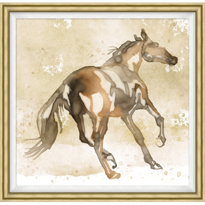 Beauté en mouvement - Peinture encadrée sur papier