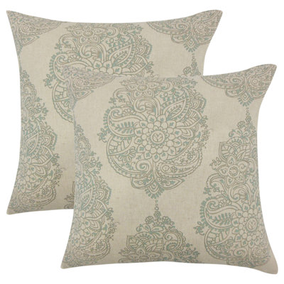 Coussin en coton Damask