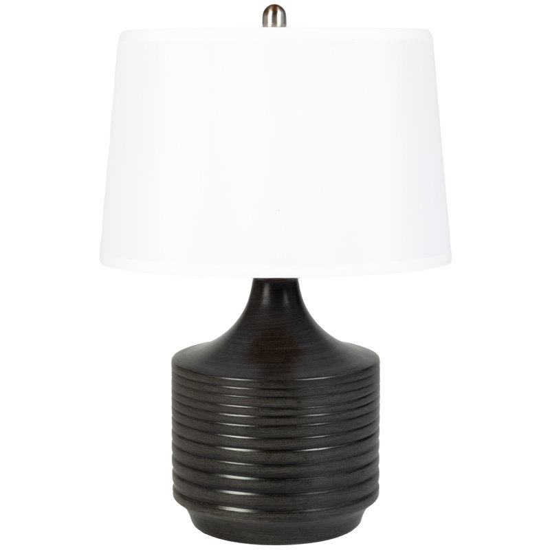 Spindle 25" Antique Gauntlet Grey Lamp