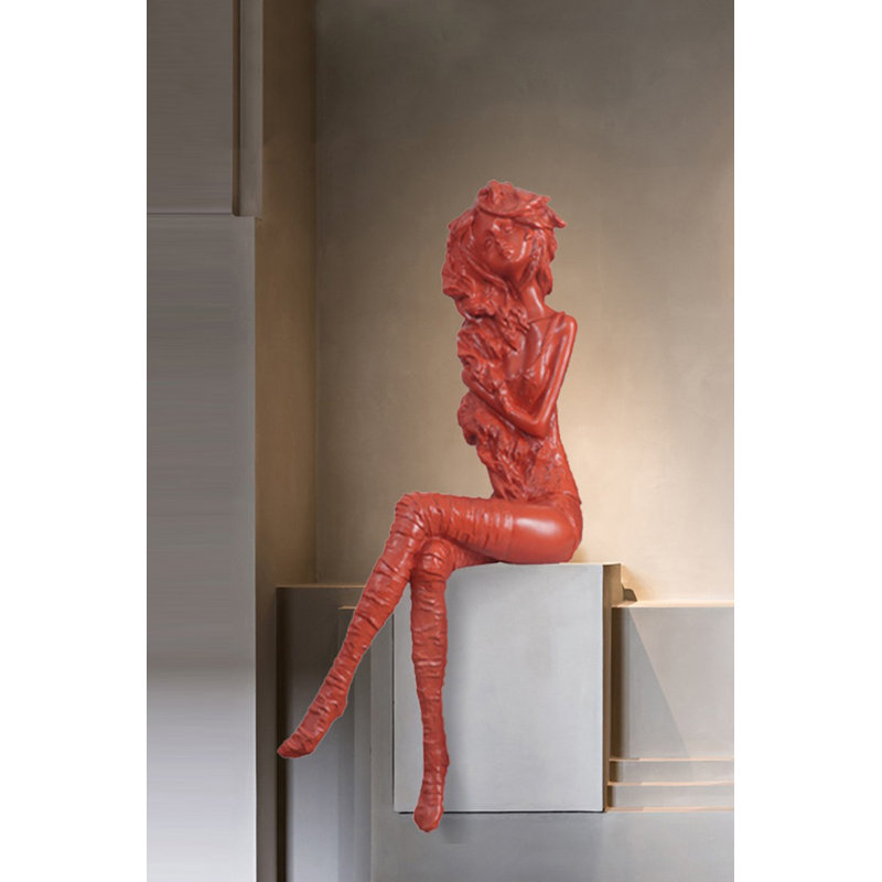 Ornement de sculpture Creative, Rouge