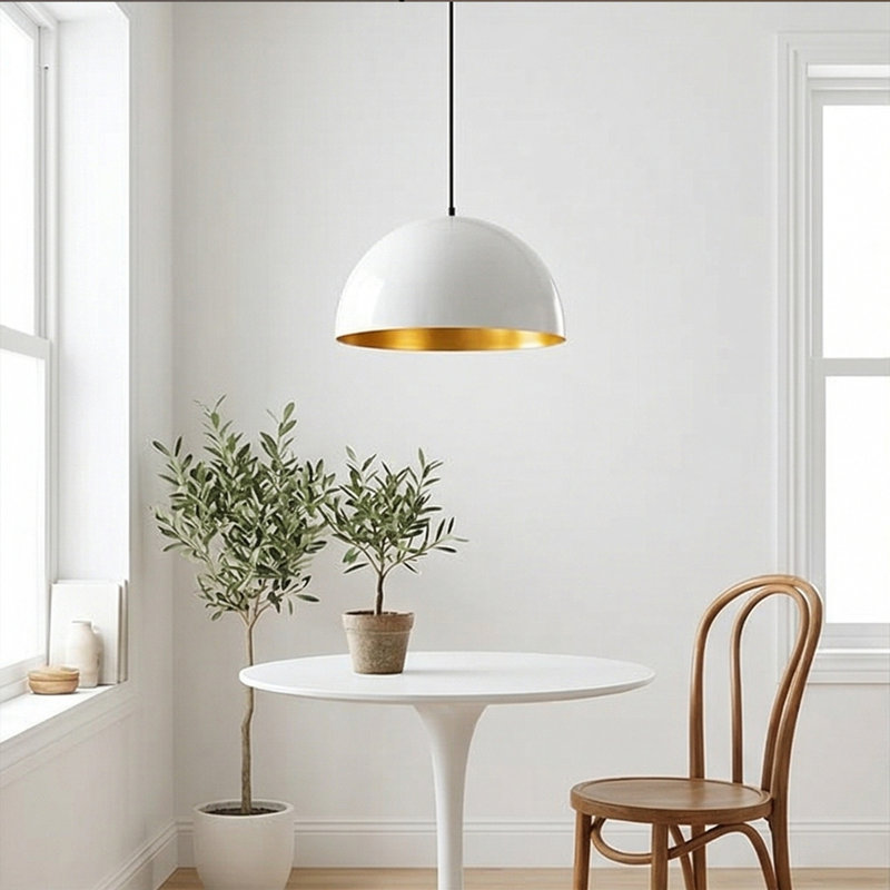Luminaire suspendu en forme de dôme à 1 lumière Aurelius