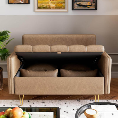 Mildner Metal 28'' Reception Loveseat
