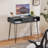 Kemah Wooden Computer Desk Rectangle Laptop Desk with Drawer and Open Shelf-478398009