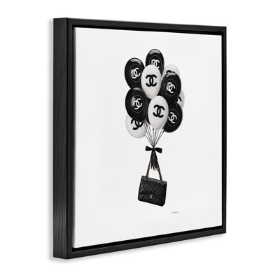 Chic Balloons & Purse Floating Frame, design by Amanda Greenwood