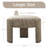 Modern Unique Design 20.5" W Polyester Upholstered Ottoman -1523944468