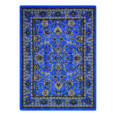 Hanan Bright Blue Area Rug